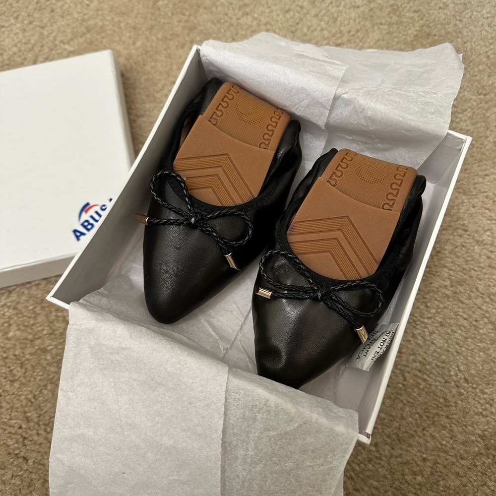 ABUSA Lambskin Genuine Leather Ballet Flat